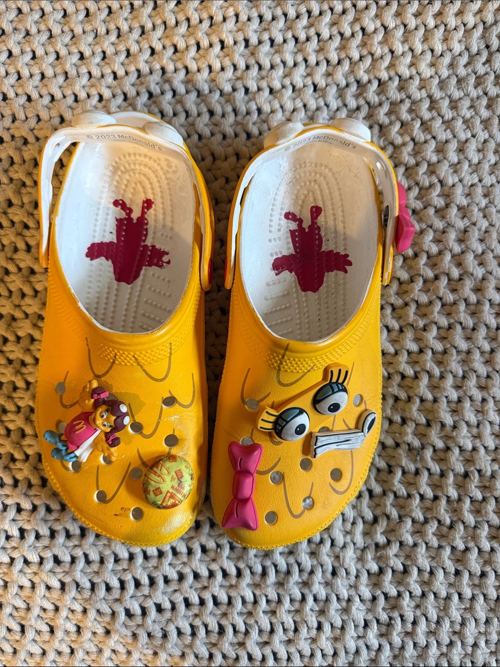 Unisex Yellow McDonalds Crocs